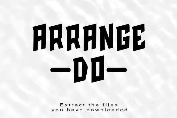 Arrange Do: A Playful and Elegant Font for Creative Branding