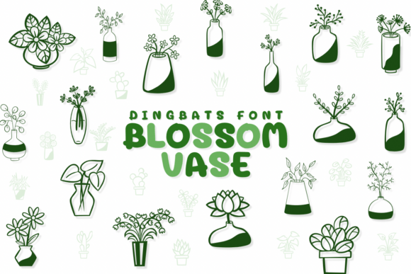 Blossom Vase: A Floral Font for Elegant Editorial Design