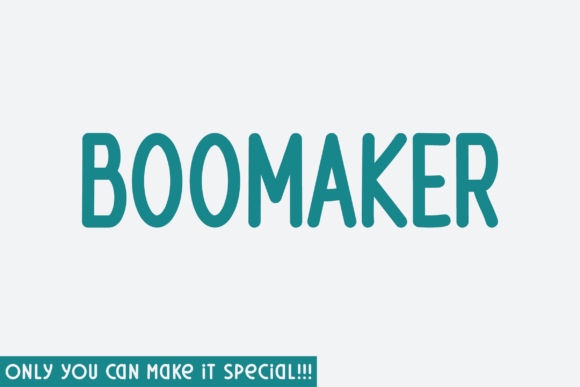 Boomaker: A Natural Handwritten Font for Unique Branding