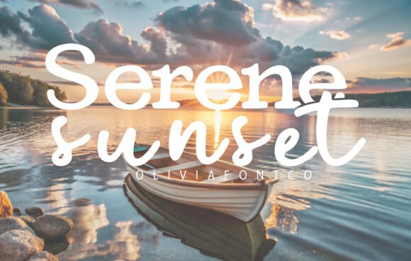 Bring Calm and Beauty to Your Designs with Serene Sunset Font