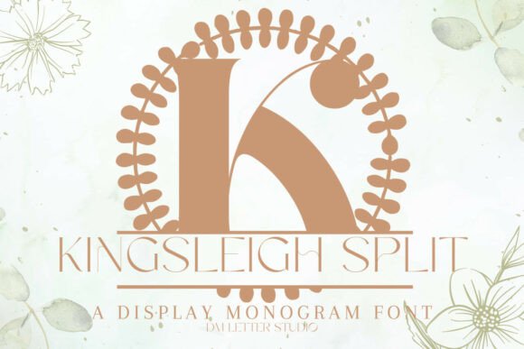 Discover Kingsleigh Split Monogram: A Stately Decorative Font