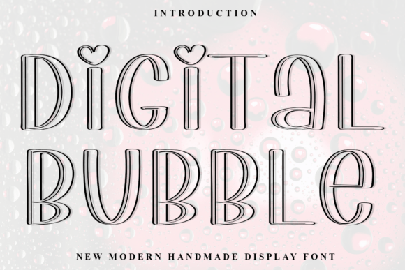 Discover the Charm of Digital Bubble: A Versatile Display Font