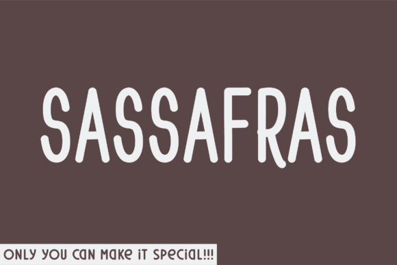 Discover the Charm of Sassafras: A Handwritten Font for Makers