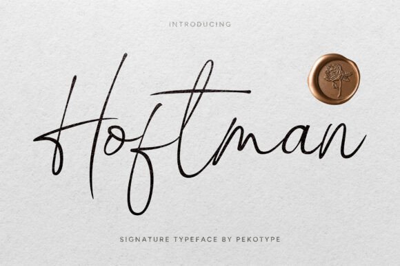 Discover the Elegance of Hoftman: A Modern Signature Font