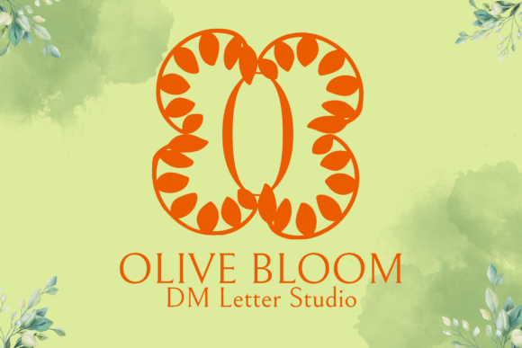 Discover the Elegance of Olive Bloom Monogram Font