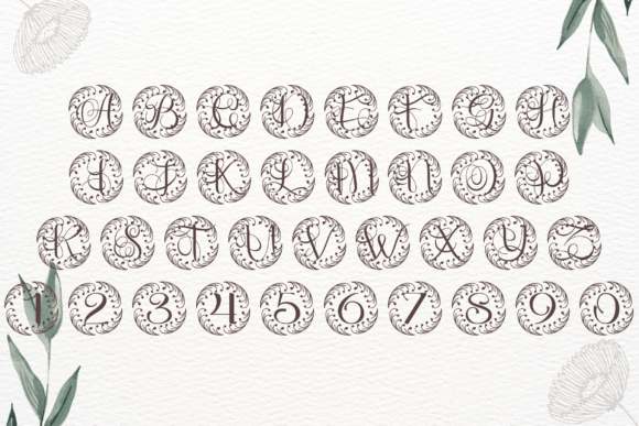 Elevate Your Craft with Circulaflora Monogram Font