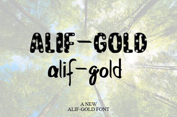 Enhance Your Brand with Alif-gold: A Unique Duo-Style Font