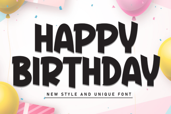 Happy Bithday: A Charming Handwritten Display Font