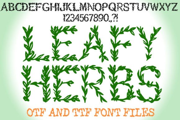 Leafyherbsbysqueebcreative: A Unique Botanical Font for Crafters