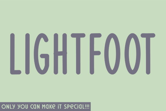 Lightfoot: A Handwritten Font for Crafters and Creators