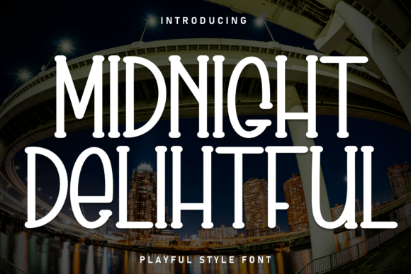 Midnight Delihtful: A Playful and Artistic Typeface for Creative Web Design