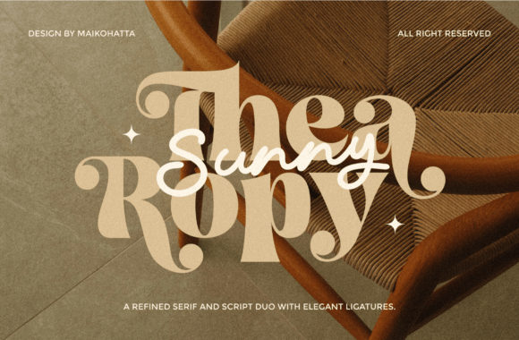 Thea Ropy: A Sophisticated Serif and Script Font Duo