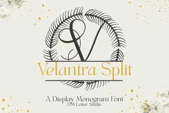 Velantra Split Monogram: A Refined Emblem for Modern Branding