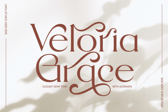 Veloria Grace: The Elegant Serif Font for Modern Marketers